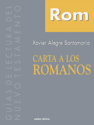 cover image of Carta a los Romanos